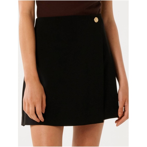 Forever New Women's Ainsley Wrap Mini Skirt in Black