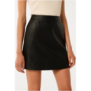 Forever New Women's Alara Vegan Leather Mini Skirt in Black