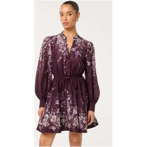 Forever New Women's Anastasia Petite Printed Mini Dress in Berry Oxley Floral
