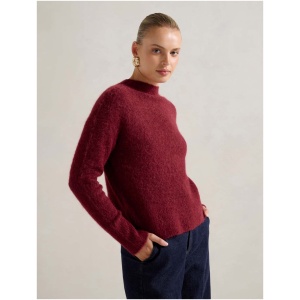 Forever New Women's Anela Stand Neck Jumper in Red