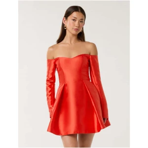 Forever New Women's Annie A-Line Mini Dress in Flame Scarlet
