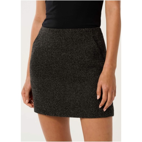 Forever New Women's Autumn Boucle Mini Skirt in Black Fleck Set