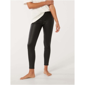 Forever New Women's Bella Cropped High Rise Skinny Jean in Black Coated
