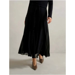 Forever New Women's Donna Godet Midi Skirt in Black