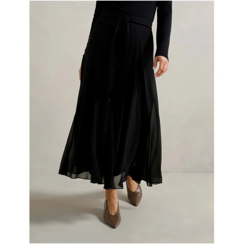 Forever New Women's Donna Godet Midi Skirt in Black