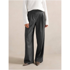 Forever New Women's Eden Check Wide-Leg Pants in Micro Check