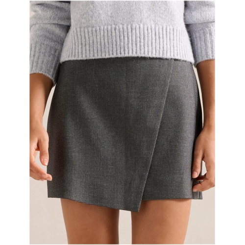 Forever New Women's Eden Check Wrap Mini Skirt in Micro Check