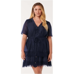 Forever New Women's Emmy Curve Mini Dress in Navy