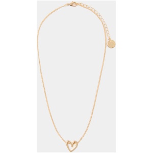 Forever New Women's Havana Heart Necklace in Gold