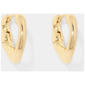 Forever New Women's Hunter Organic Hoop Earrings in Gold Plated