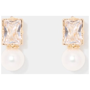 Forever New Women's Jada Pearl Earrings in Pearl/Gold