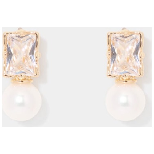 Forever New Women's Jada Pearl Earrings in Pearl/Gold