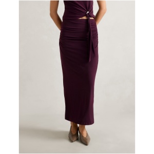 Forever New Women's Jazelle Jersey Maxi Skirt in Plum Co-Ord