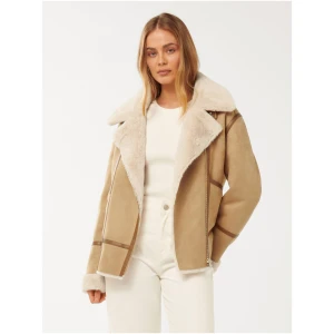 Forever New Women's Jen Aviator Jacket in Camel
