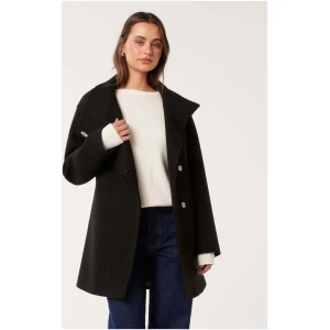 Forever New Women's Lola Wrap Coat in Black
