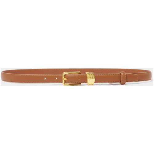 Forever New Women's Mabel Metal Keeper Jean Belt in Tan