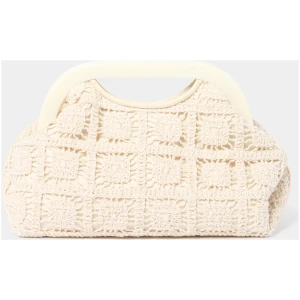 Forever New Women's Macy Macrame Clutch Bag in Ivory