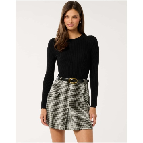 Forever New Women's Maddox Pleat Mini Dress in Mono