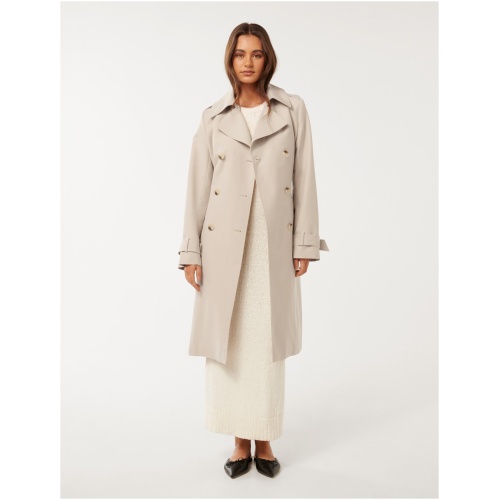 Forever New Women's Maggie Fashion Trench Coat in Biscuit