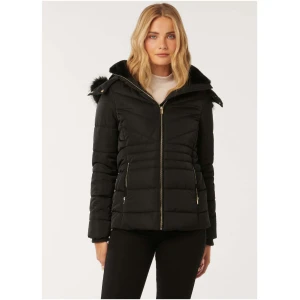 Forever New Women's Mimi Short Puffa Jacket in Black
