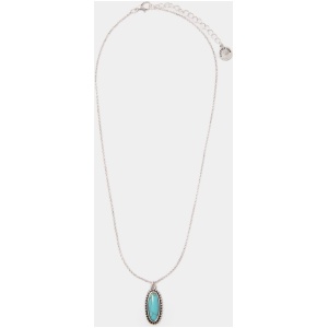 Forever New Women's Morgan Western Pendant Necklace in Blue/Silver