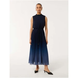 Forever New Women's Phillipa Petite Pleated Midi Dress in Sapphire Ombre