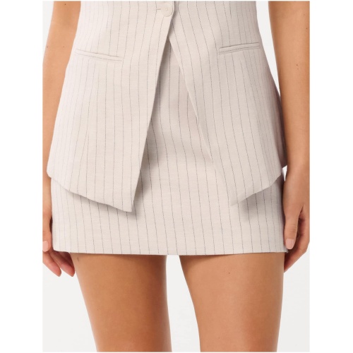 Forever New Women's Ronnie Stripe Mini Skirt in Neutral Co-Ord