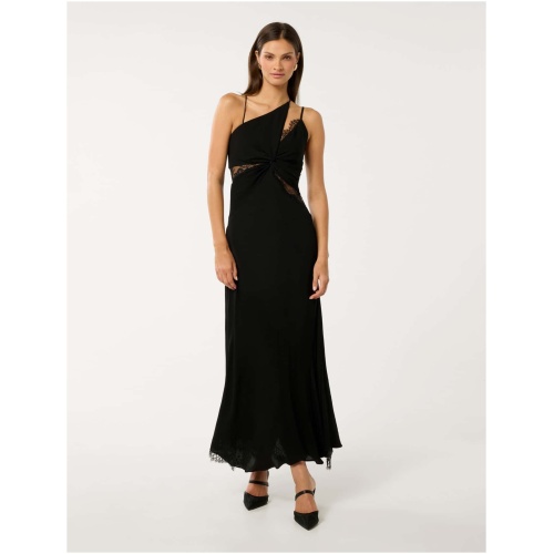 Forever New Women's Rowan Lace Detail Maxi Dress in Black