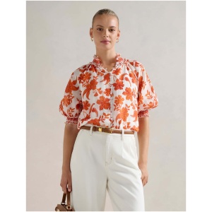 Forever New Women's Scarlett Short Sleeve Blouse in Astley Floral