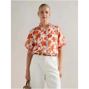 Forever New Women's Scarlett Short Sleeve Blouse in Astley Floral