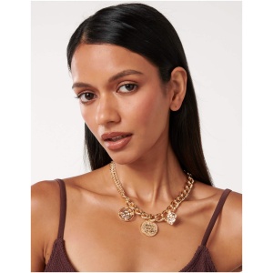 Forever New Women's Signature Carmen Coin Necklace in Gold