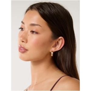 Forever New Women's Signature Danya Deco Hoop Earrings in Gold
