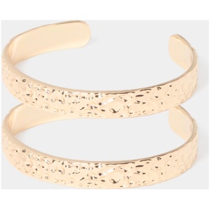 Forever New Women's Signature Tasha Cuff Bracelet Two Pack in Gold