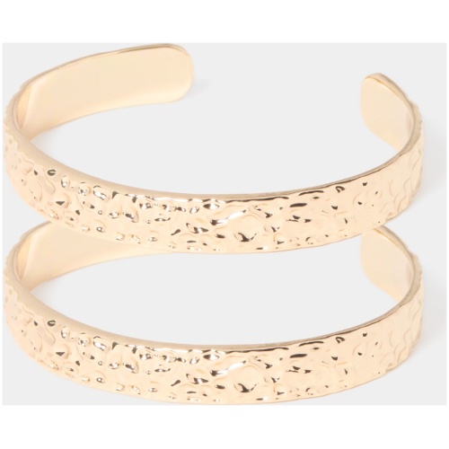 Forever New Women's Signature Tasha Cuff Bracelet Two Pack in Gold