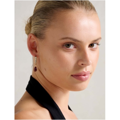 Forever New Women's Signature Toni Teardrop Earring in Gold/Wine