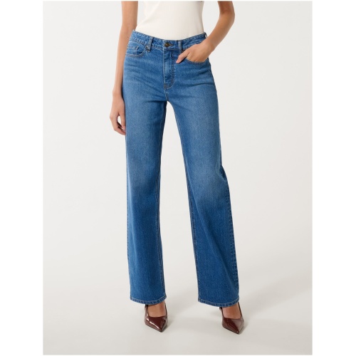 Forever New Women's Skyla Straight-Leg Jeans in Mid Wash