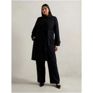 Forever New Women's Tayla Curve Plus Size Trench Coat in Black