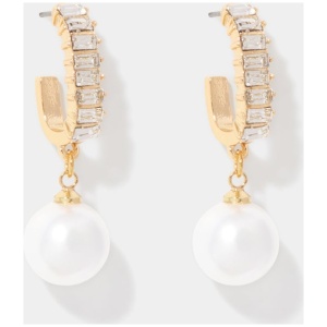 Forever New Women's Tina Crystal Pearl Earrings