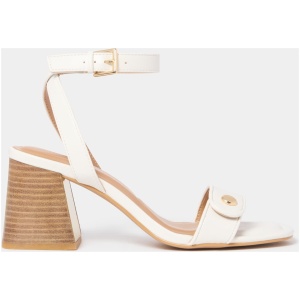 Forever New Women's Victoria Block Heel Sandals in White