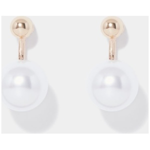 Forever New Women's Zola Pearl Drop Front Back Earring in Gold/Pearl