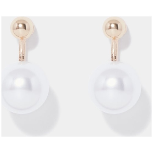 Forever New Women's Zola Pearl Drop Front Back Earring in Gold/Pearl