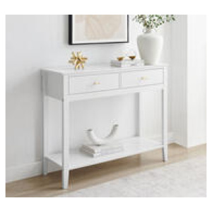 Francine 2 Drawer Hall Table White