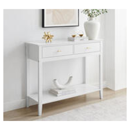 Francine 2 Drawer Hall Table White