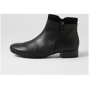 Gabor Lacey Ga Schwarz Suede Leather Schwarz Boots Womens Shoes Casual Ankle Boots