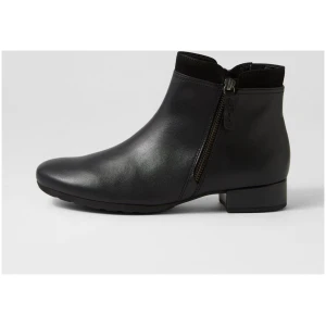 Gabor Lacey Ga Schwarz Suede Leather Schwarz Boots Womens Shoes Casual Ankle Boots