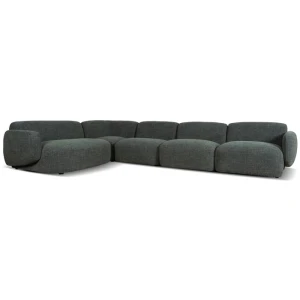 Gosling Left Chaise Modular Sofa - Moss Green by Interior Secrets - AfterPay Available