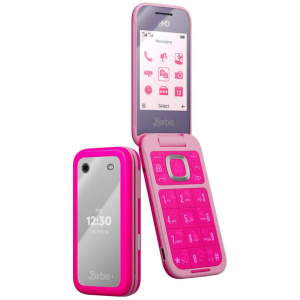 HMD Barbie 4G Feature Flip Phone (Dual Sim, Bluetooth) - Power Pink