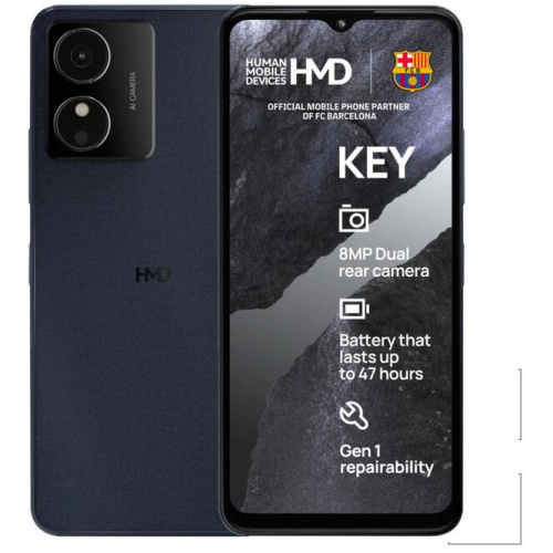 HMD Key (Dual Sim, 32GB/2GB, 6.52'') - Black