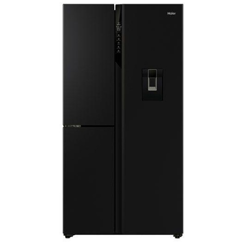 Haier 574 Litre S+ 3 Door Refrigerator Freezer with Water Dispenser - Black