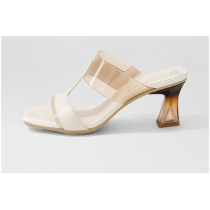 Hispanitas Greta 98 Hi Panna Leather Vinylite Panna Sandals Womens Shoes Dress Heeled Sandals